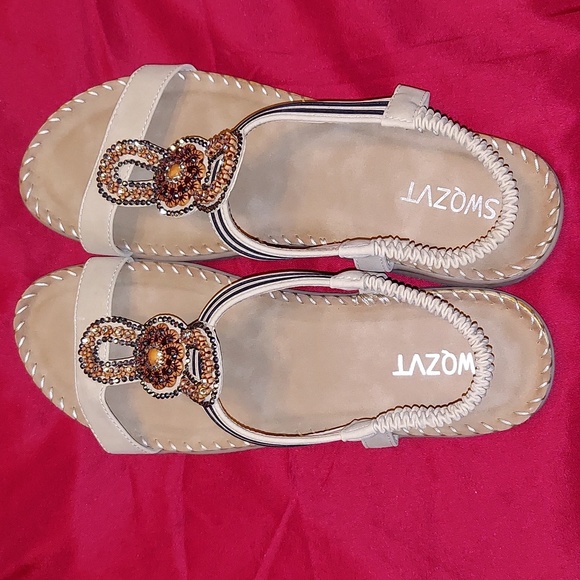 Gorgeous SWQZVT Sandals Size 10.5 - Picture 1 of 3